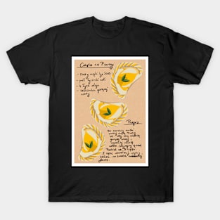 Pierogi, Polish dumplings, recipe art, recipe poster, pierogi poster T-Shirt